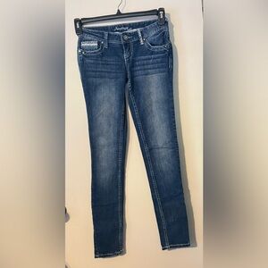 Amethyst Jeans Women's Straight Leg in Blue